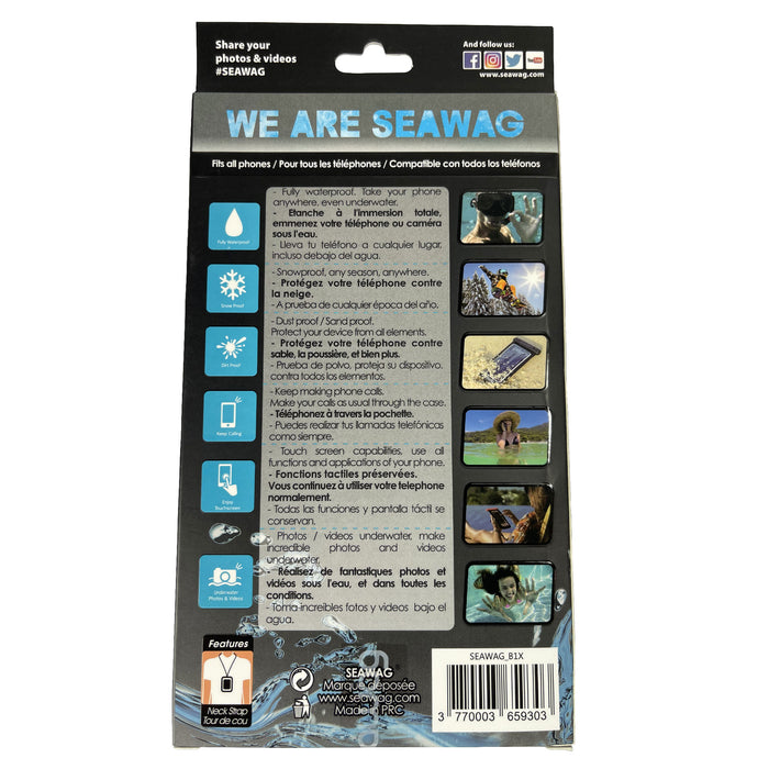 Seawag Waterproof Case For Smartphone Black/White.