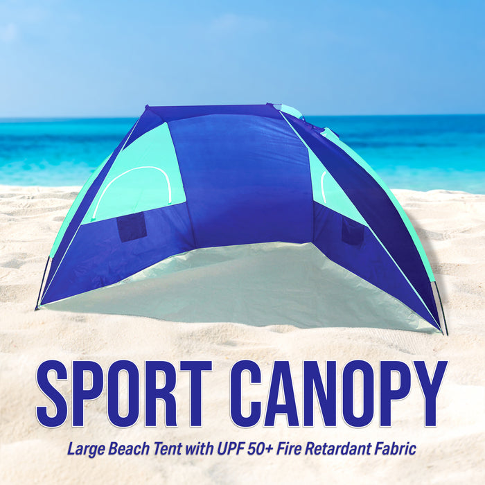 Bluewater Beach Outdoors Quick Cabana Beach Tent Sun Shelter