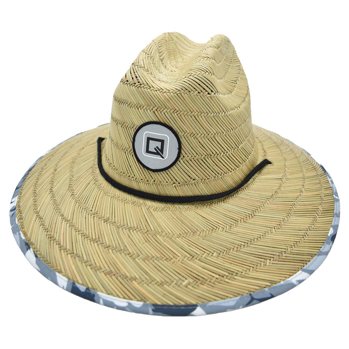 Qwave Men's Straw Lifeguard Hat - Steelfish Print