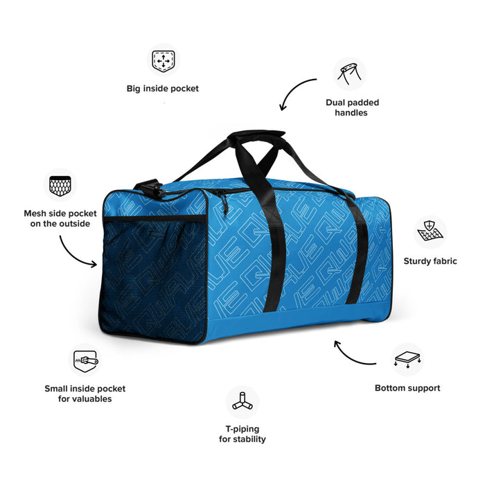 Qwave Blue Duffel Bag