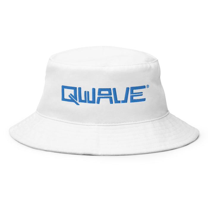 Qwave Bucket Hat (Blue Script)