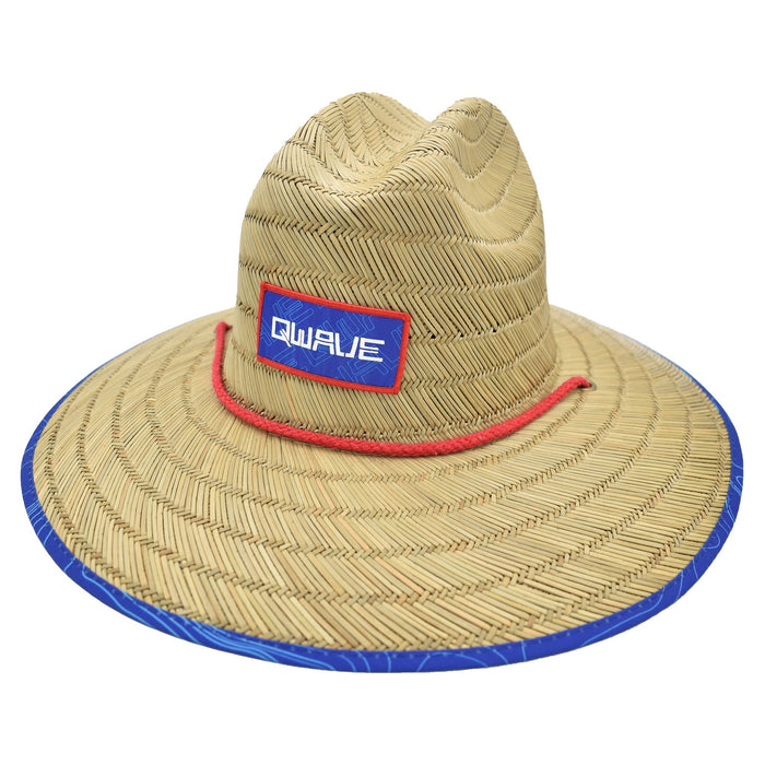 Qwave Men's Straw Lifeguard Hat - Topography Print