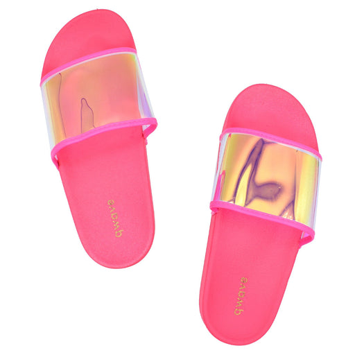 Qwave Ladies' Iridescent Slides.